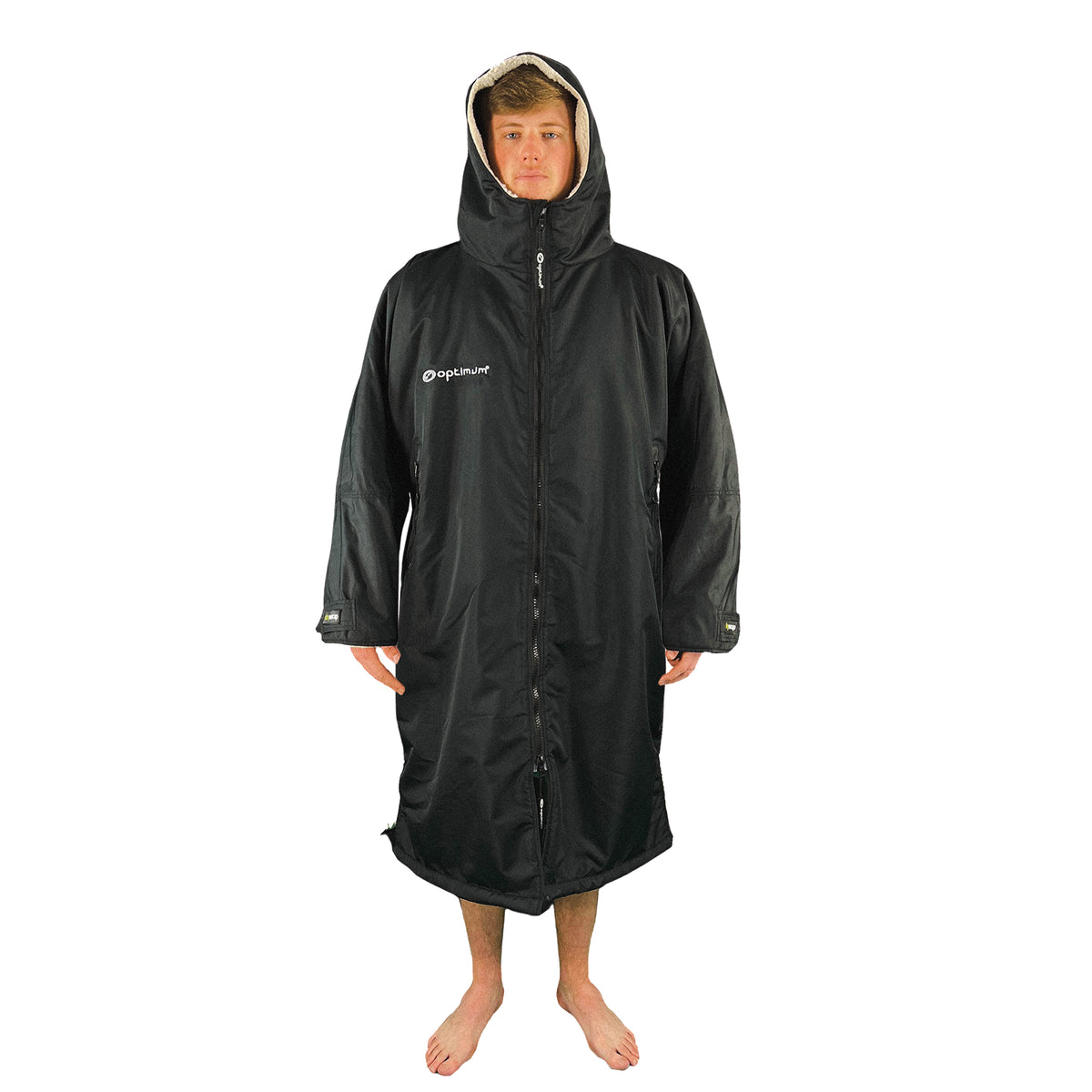 Drywrap Long Sleeve Changing Robe – Waterproof, Windproof, Fleece-Lined