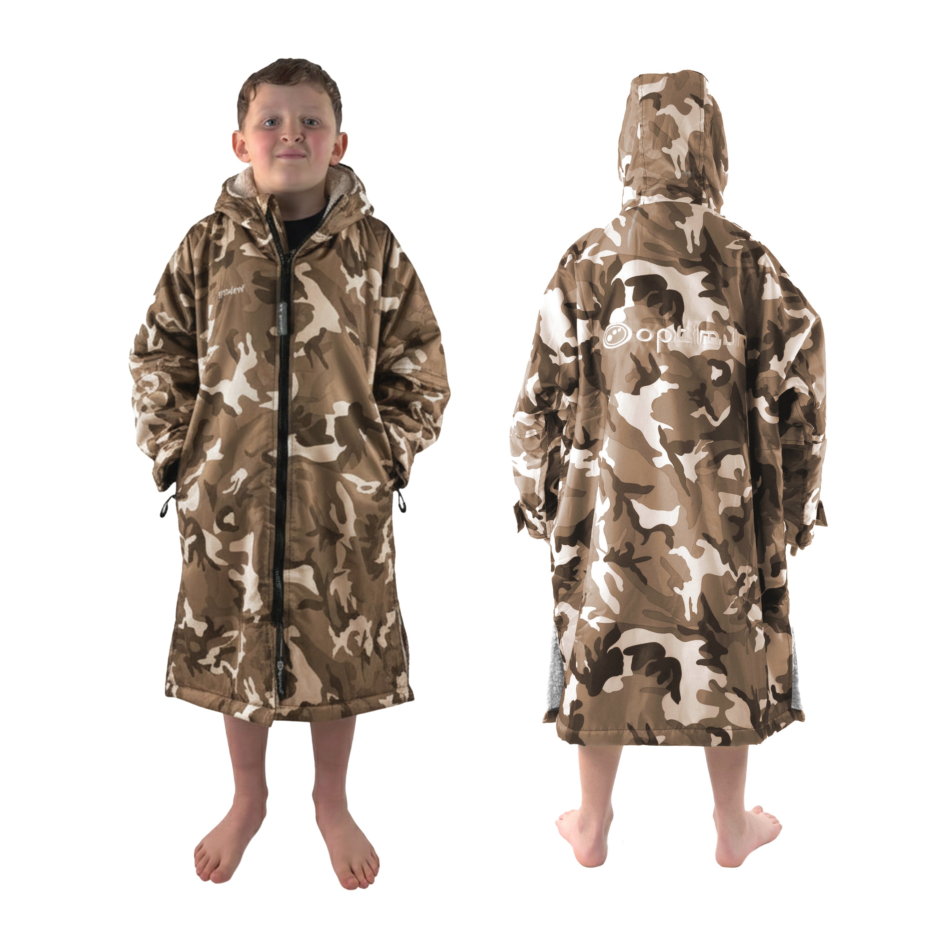 Drywrap Long Sleeve Changing Robe – Waterproof, Windproof, Fleece-Lined