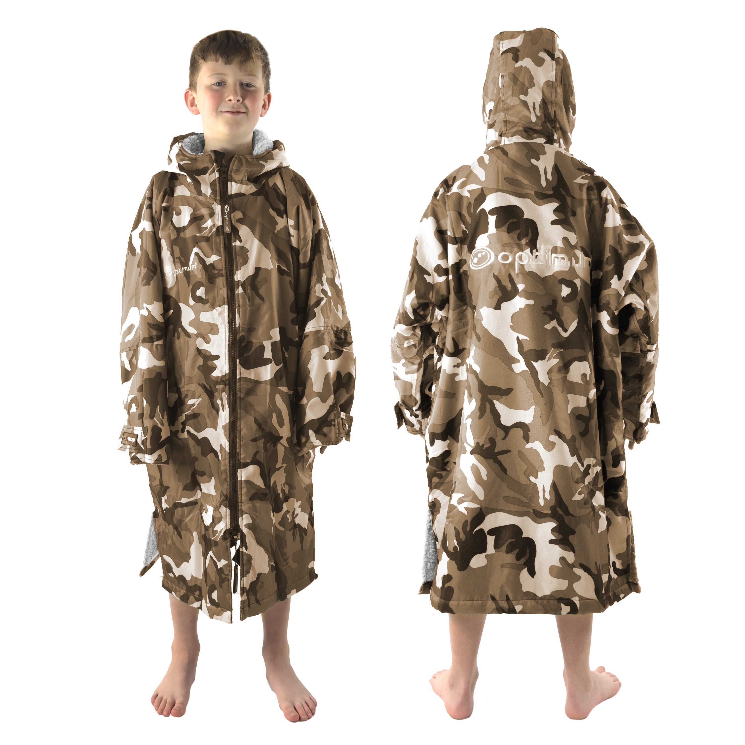 Drywrap Long Sleeve Changing Robe – Waterproof, Windproof, Fleece-Lined