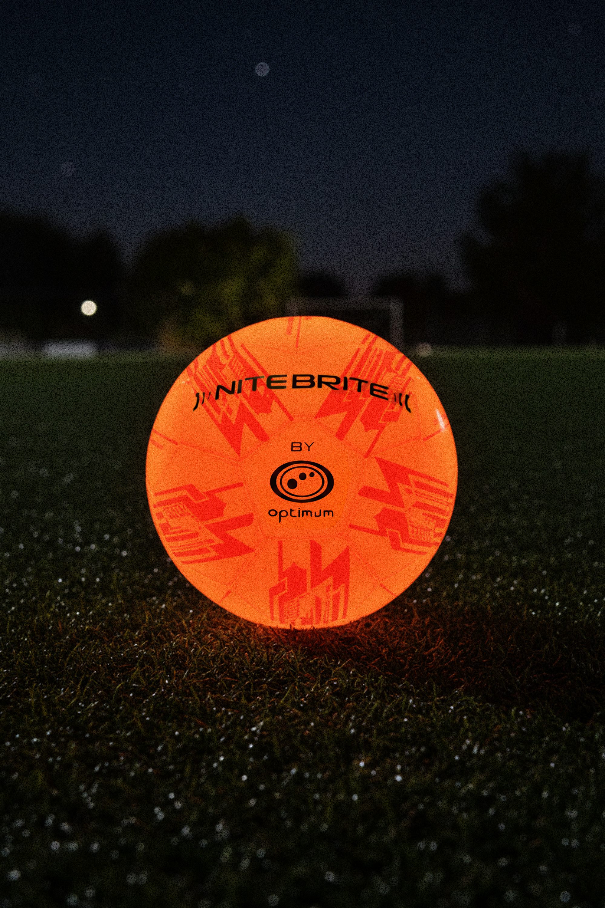Optimum LED Light-Up Football Ball Size 5 – Glow in The Dark Soccer | Motion Activated with Auto-Off | Durable Water-Resistant Night Play | Pump & Spare Batteries Included | UK Brand