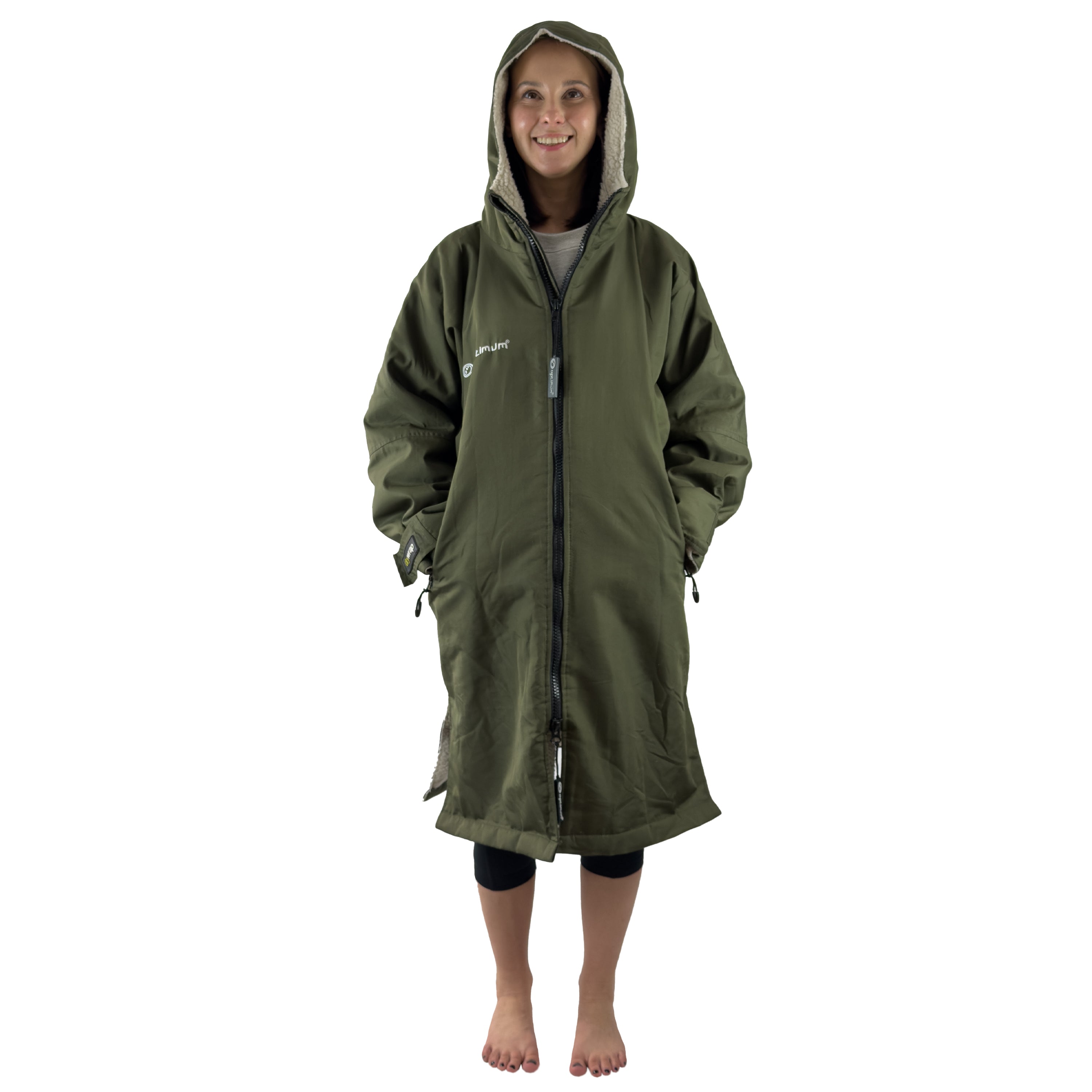 Drywrap Long Sleeve Changing Robe – Waterproof, Windproof, Fleece-Lined