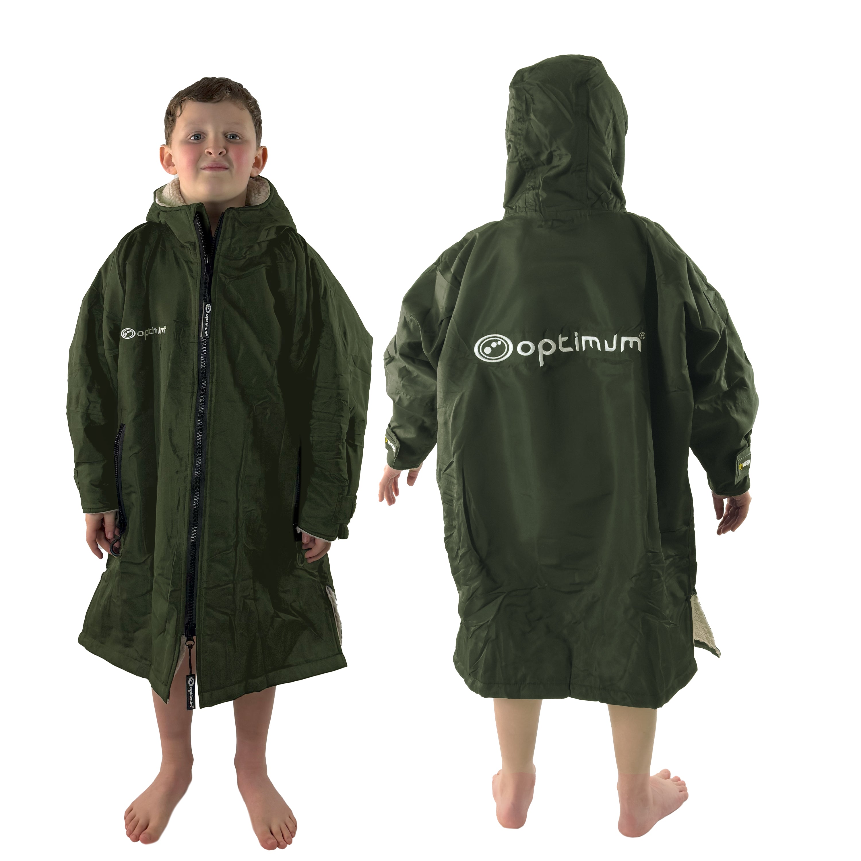 Drywrap Long Sleeve Changing Robe – Waterproof, Windproof, Fleece-Lined