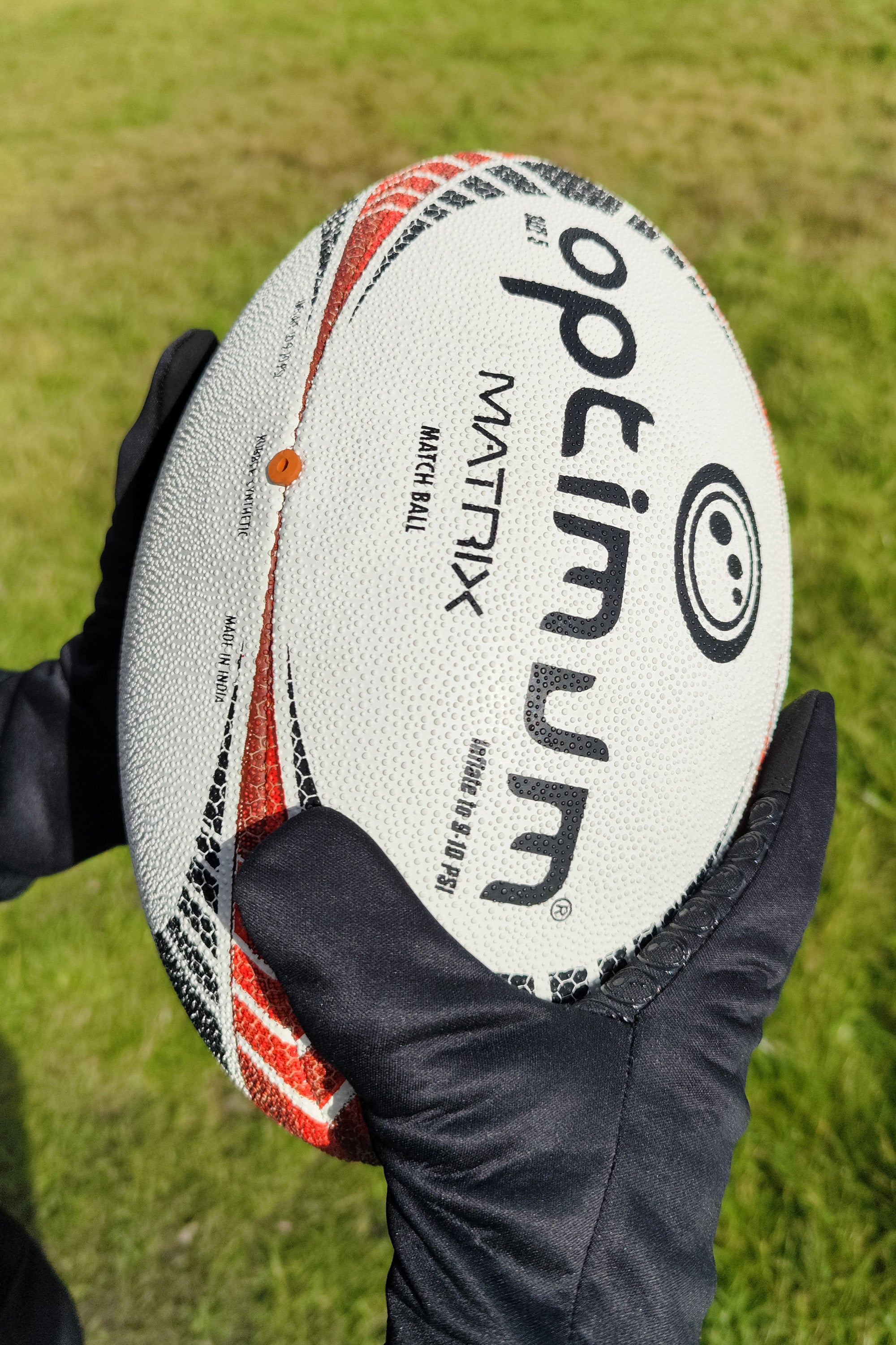 Matrix Match Quality Rugby Ball Size 5 – Durable Grip & Flight