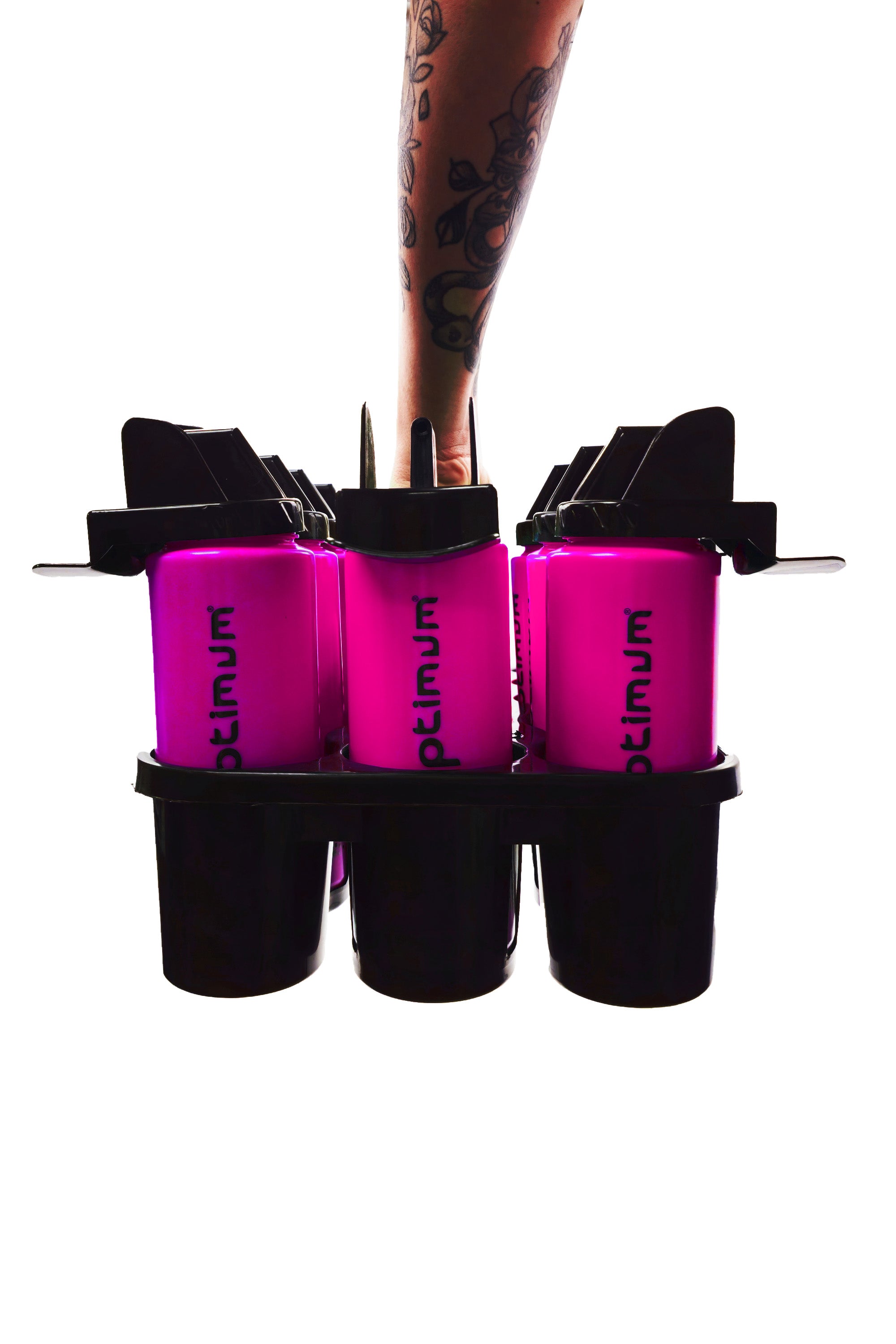 Bottle Carrier Set with 12 Reusable Sports Bottles – Team & Gym Use - Optimum