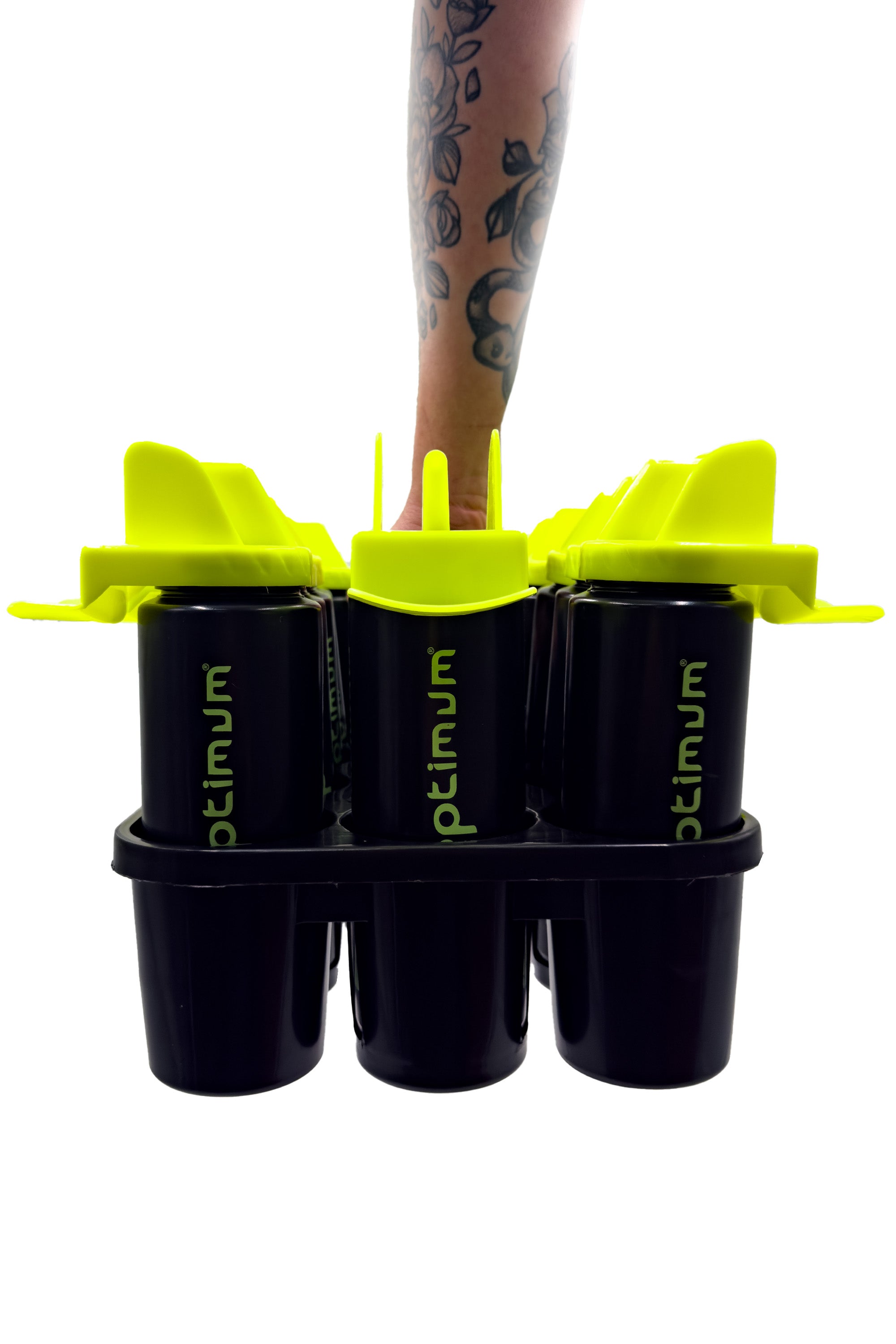 Bottle Carrier Set with 12 Reusable Sports Bottles – Team & Gym Use - Optimum