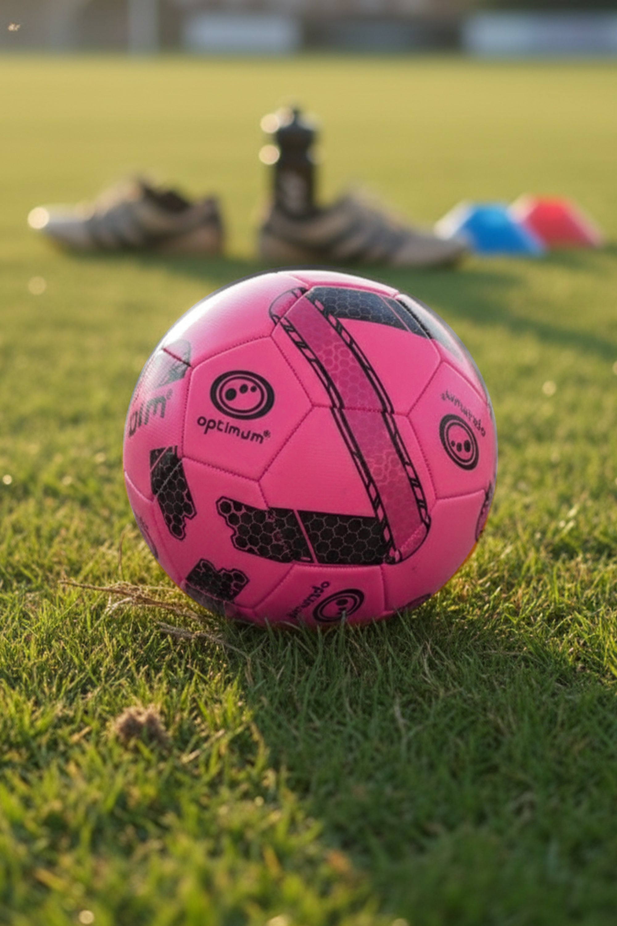 Optimum Classico Fluro Football - Orange / Yellow / Pink