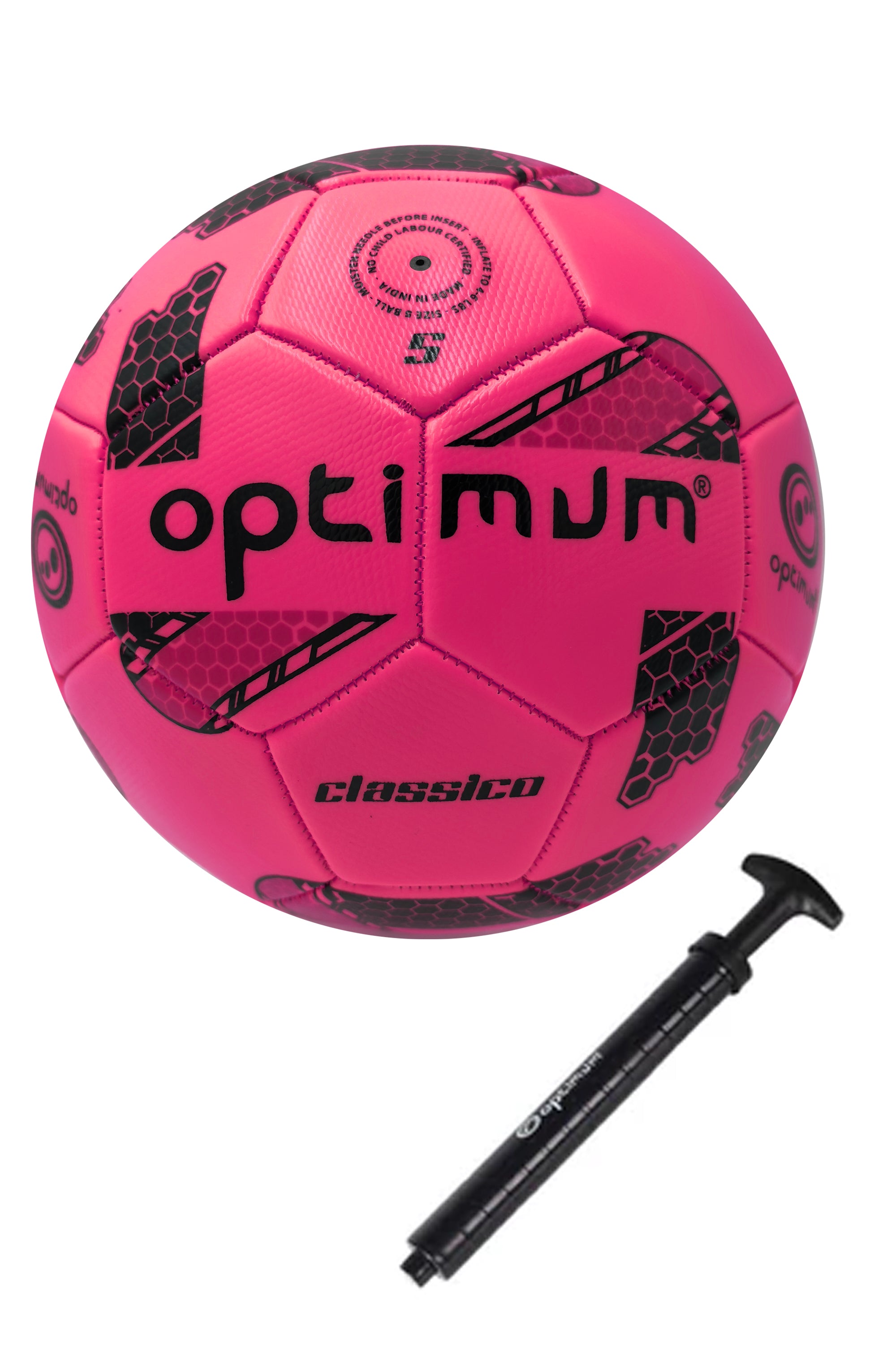 Classico All-Weather Football with Pump | Durable Match Ball Sizes 3–5