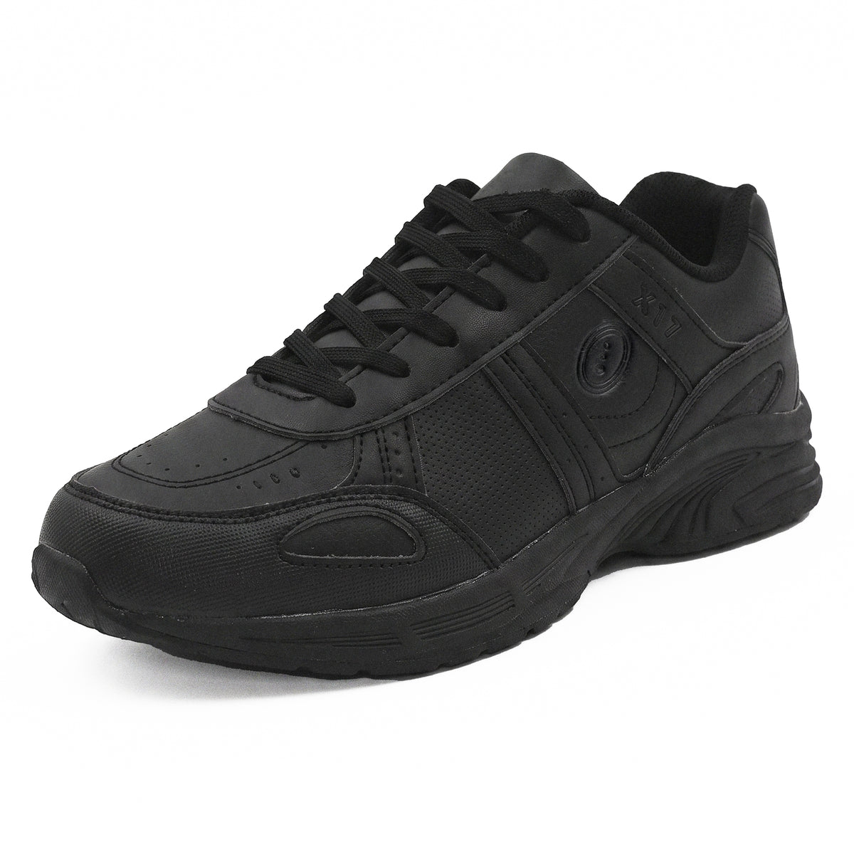 Optimum X17 lace-up school trainers in black - Optimum