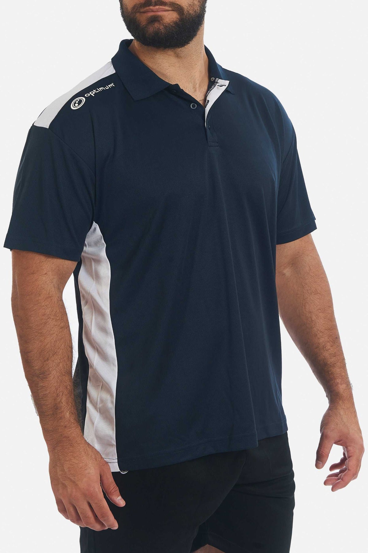 Tempo Polo Navy Polo T-Shirts
