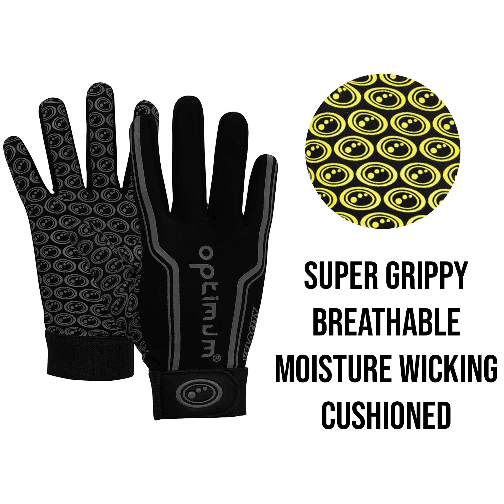 Thermal Velocity Gloves – Insulated, Grip Palm, Stretch - Optimum