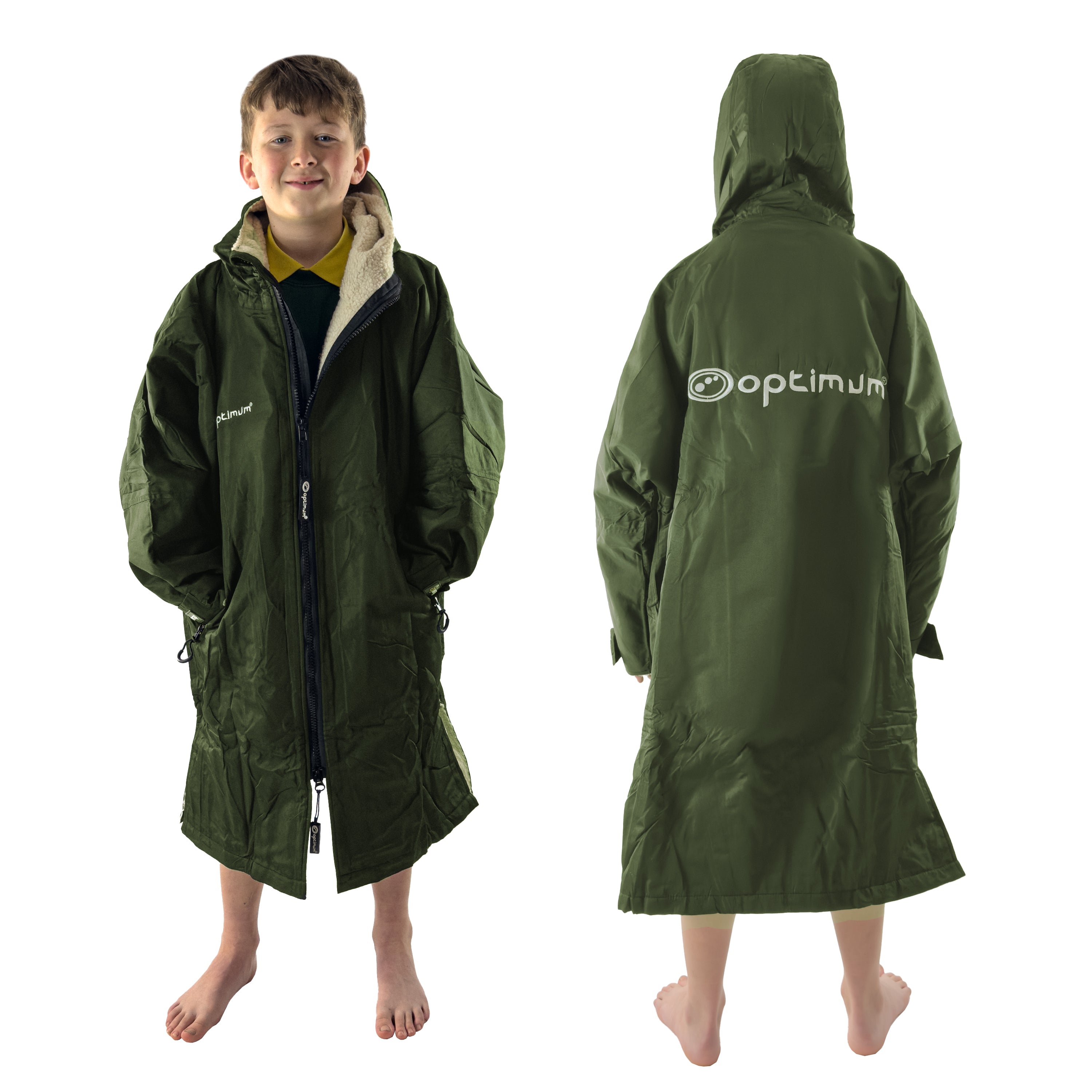 Drywrap Long Sleeve Changing Robe – Waterproof, Windproof, Fleece-Lined