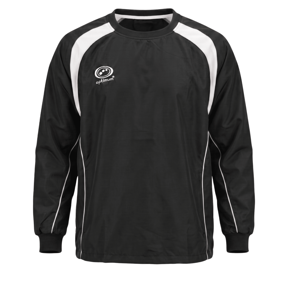 Optimum Blitz windbreaker jacket in black and white - Optimum Sport