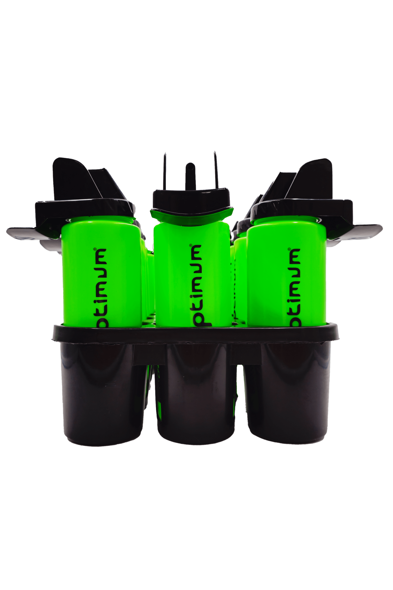 Bottle Carrier Set with 12 Reusable Sports Bottles – Team & Gym Use - Optimum