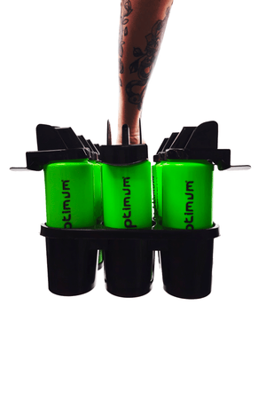 Bottle Carrier Set with 12 Reusable Sports Bottles – Team & Gym Use - Optimum