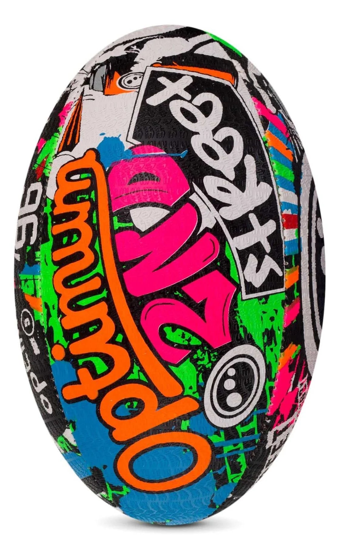 Optimum Cartoon Rugby Balls - Balanced & Responsive. Perfect for Kids