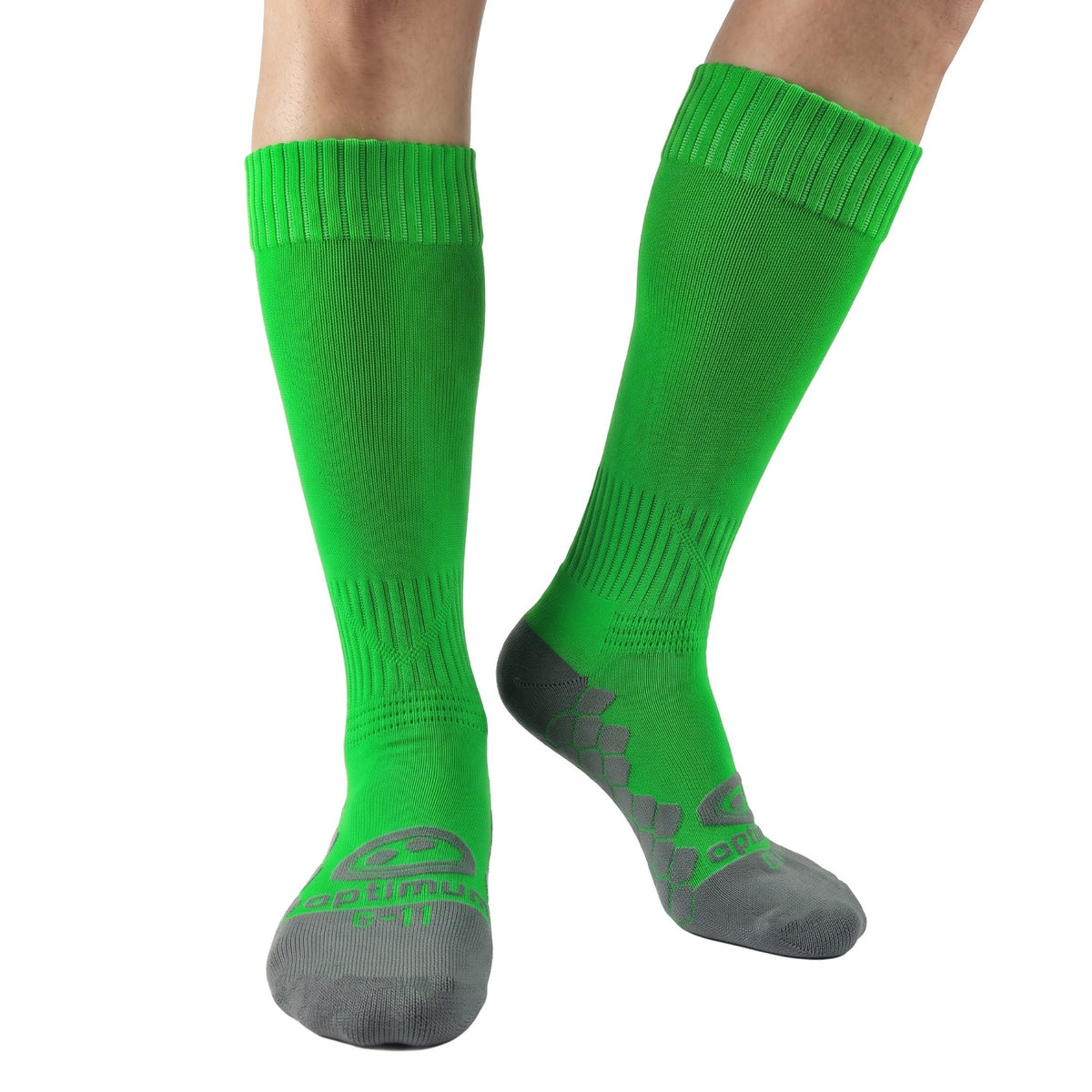 Classico knee-length football socks in emerald green - Optimum
