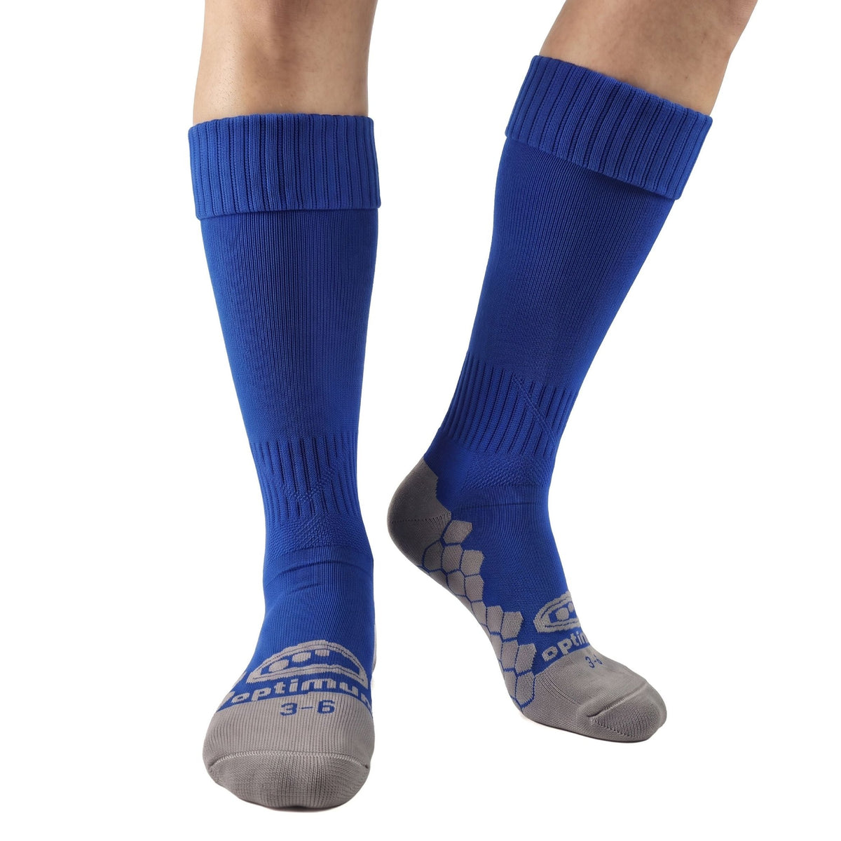 Classico knee-length football socks in royal blue - Optimum