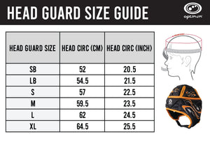 Inferno Rugby Headguard Blue – Durable, Breathable, Secure Fit - Optimum