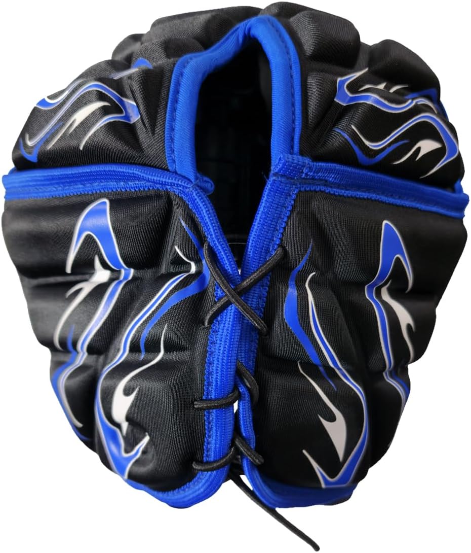 Inferno Rugby Headguard Blue – Durable, Breathable, Secure Fit - Optimum