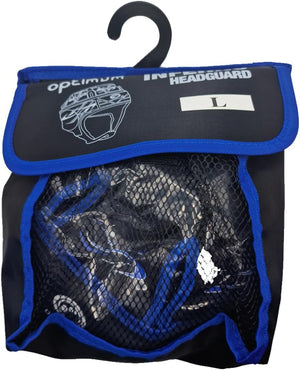 Inferno Rugby Headguard Blue – Durable, Breathable, Secure Fit - Optimum
