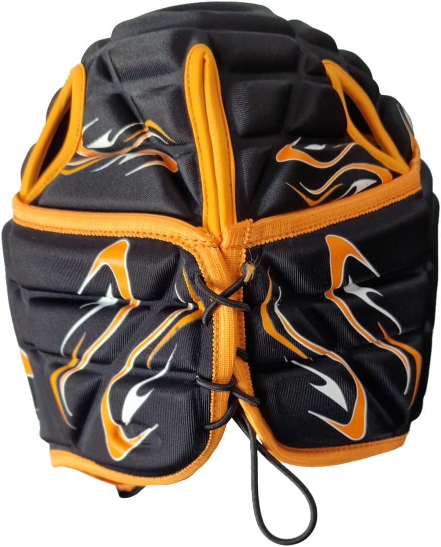 Inferno Rugby Headguard Orange – Durable, Breathable, Secure Fit - Optimum