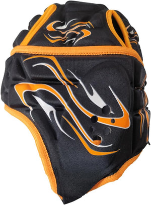 Inferno Rugby Headguard Orange – Durable, Breathable, Secure Fit - Optimum