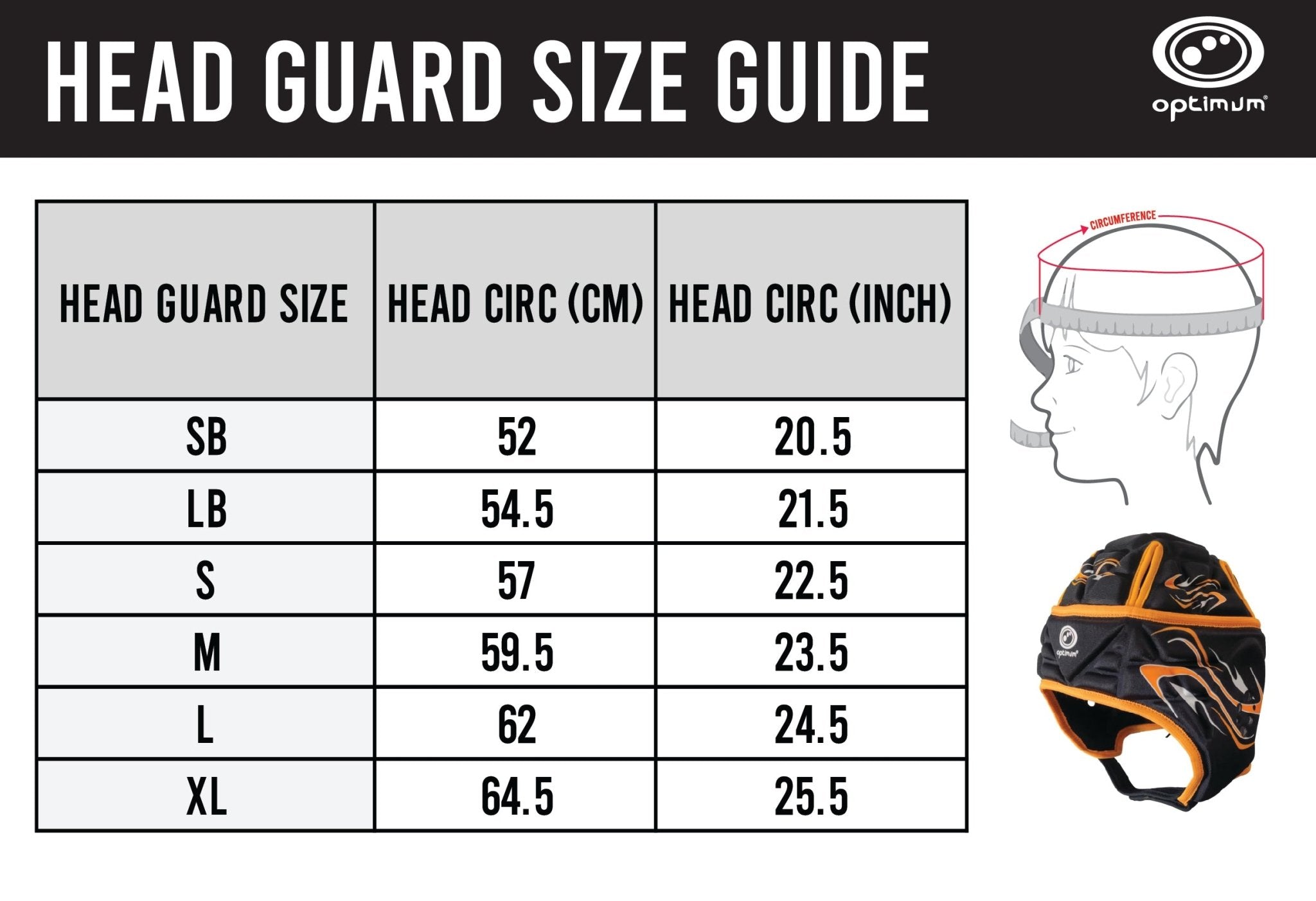 Inferno Headguard Orange - Optimum