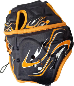 Inferno Rugby Headguard Orange – Durable, Breathable, Secure Fit - Optimum