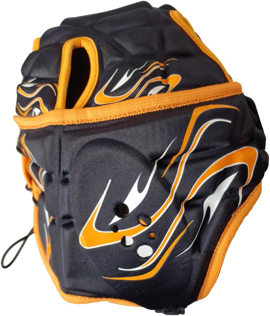 Inferno Rugby Headguard Orange – Durable, Breathable, Secure Fit - Optimum