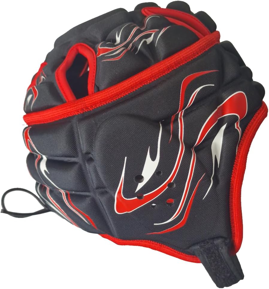 Inferno Rugby Headguard Red – Durable, Breathable, Secure Fit - Optimum