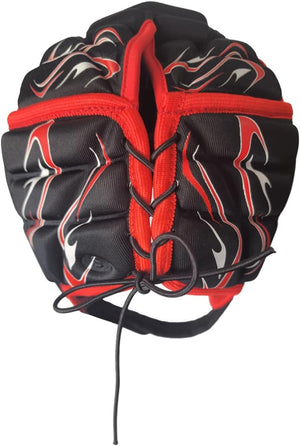 Inferno Rugby Headguard Red – Durable, Breathable, Secure Fit - Optimum