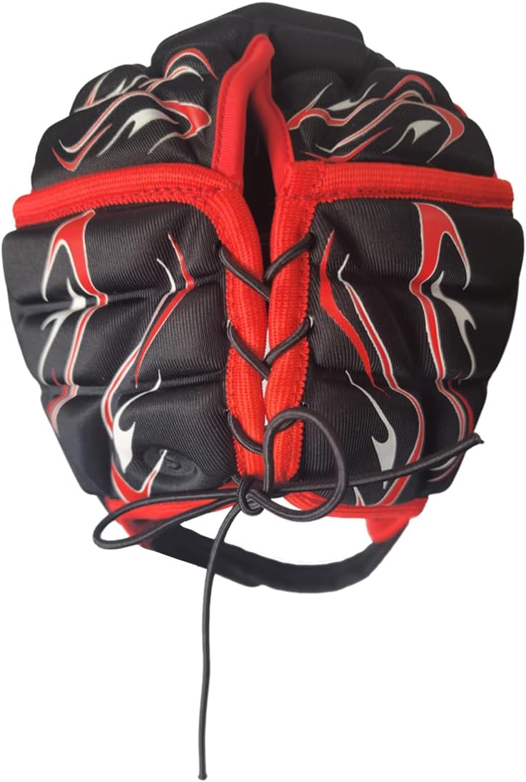 Inferno Rugby Headguard Red – Durable, Breathable, Secure Fit - Optimum
