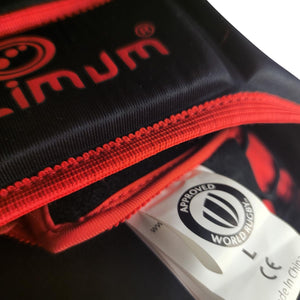 Inferno Rugby Headguard Red – Durable, Breathable, Secure Fit - Optimum