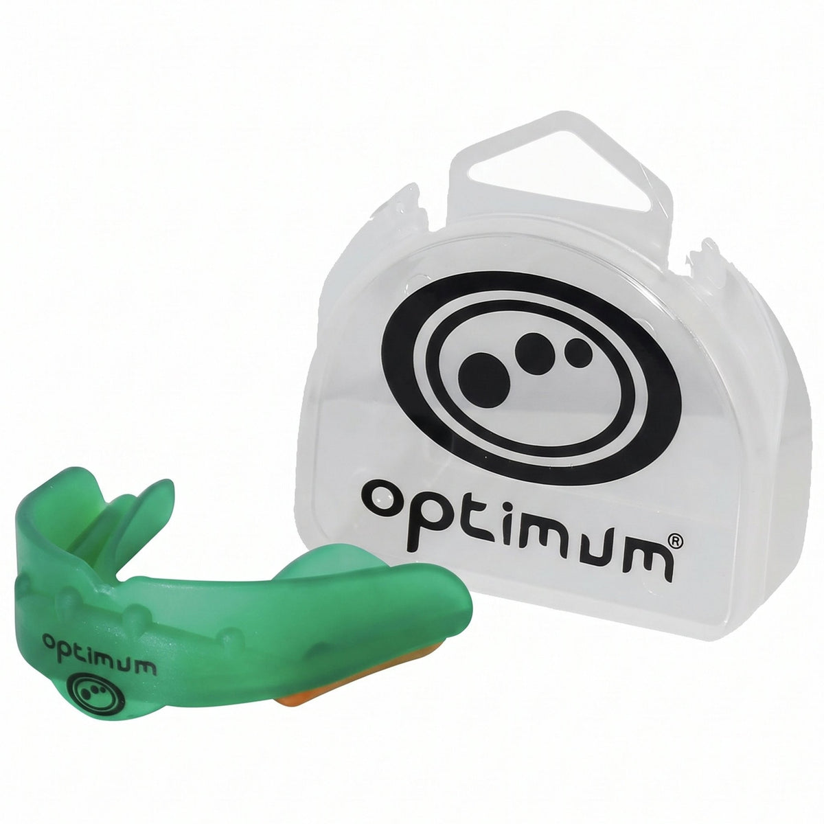 Green Optimum Matrix sports mouthguard, image 1 of 3 - Optimum