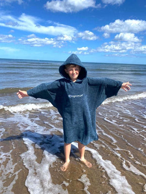 Drywrap Hooded Towel Robe – Beach Changing Poncho - Optimum