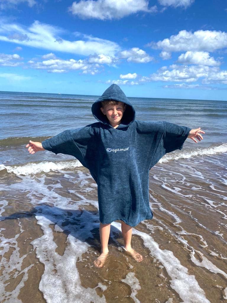 Drywrap Hooded Towel Robe – Beach Changing Poncho - Optimum