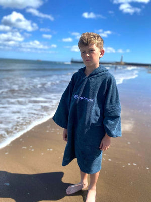 Drywrap Hooded Towel Robe – Thick, Quick-Dry, Beach Changing Poncho - Optimum
