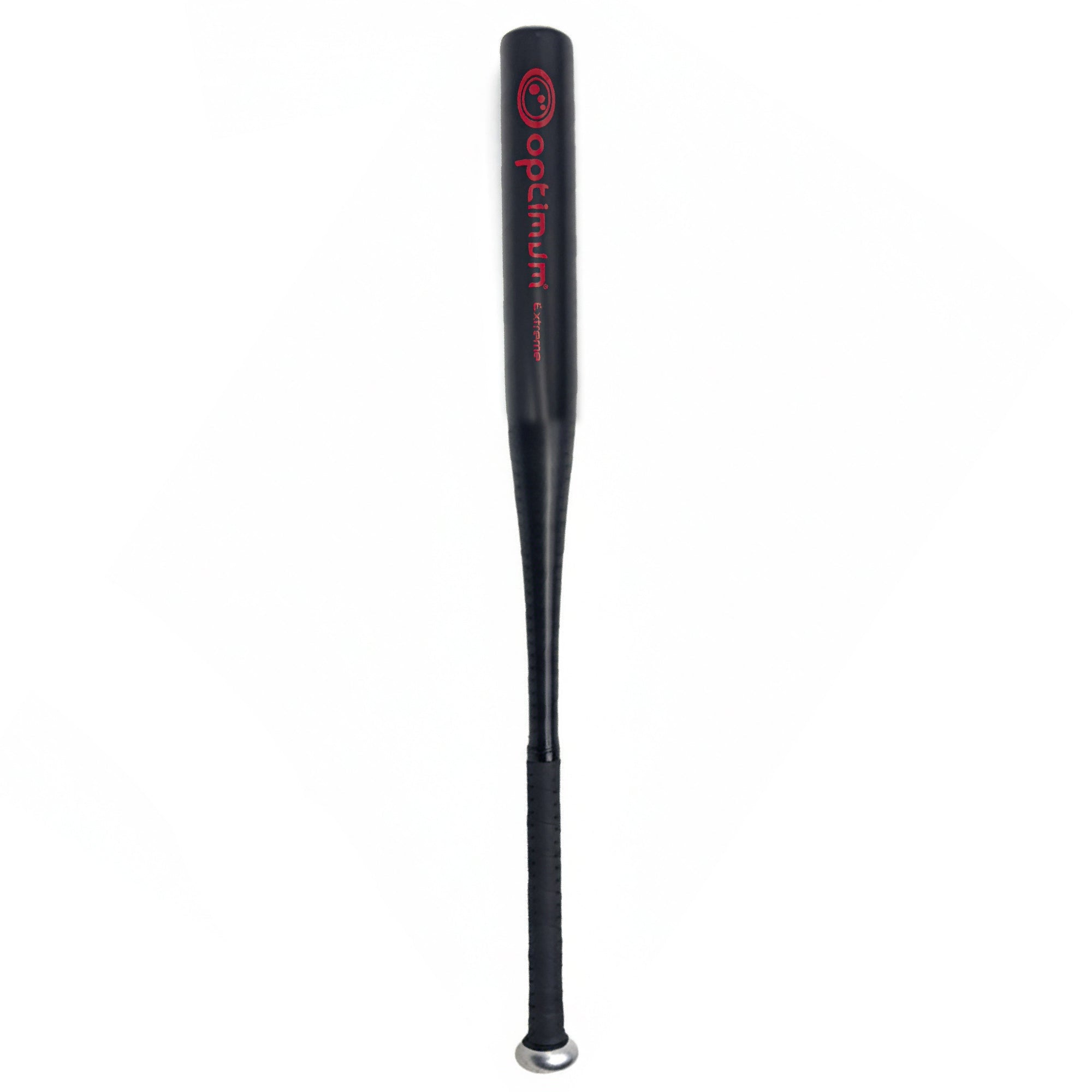 Black and red Optimum Extreme aluminium baseball bat with black grip - Optimum