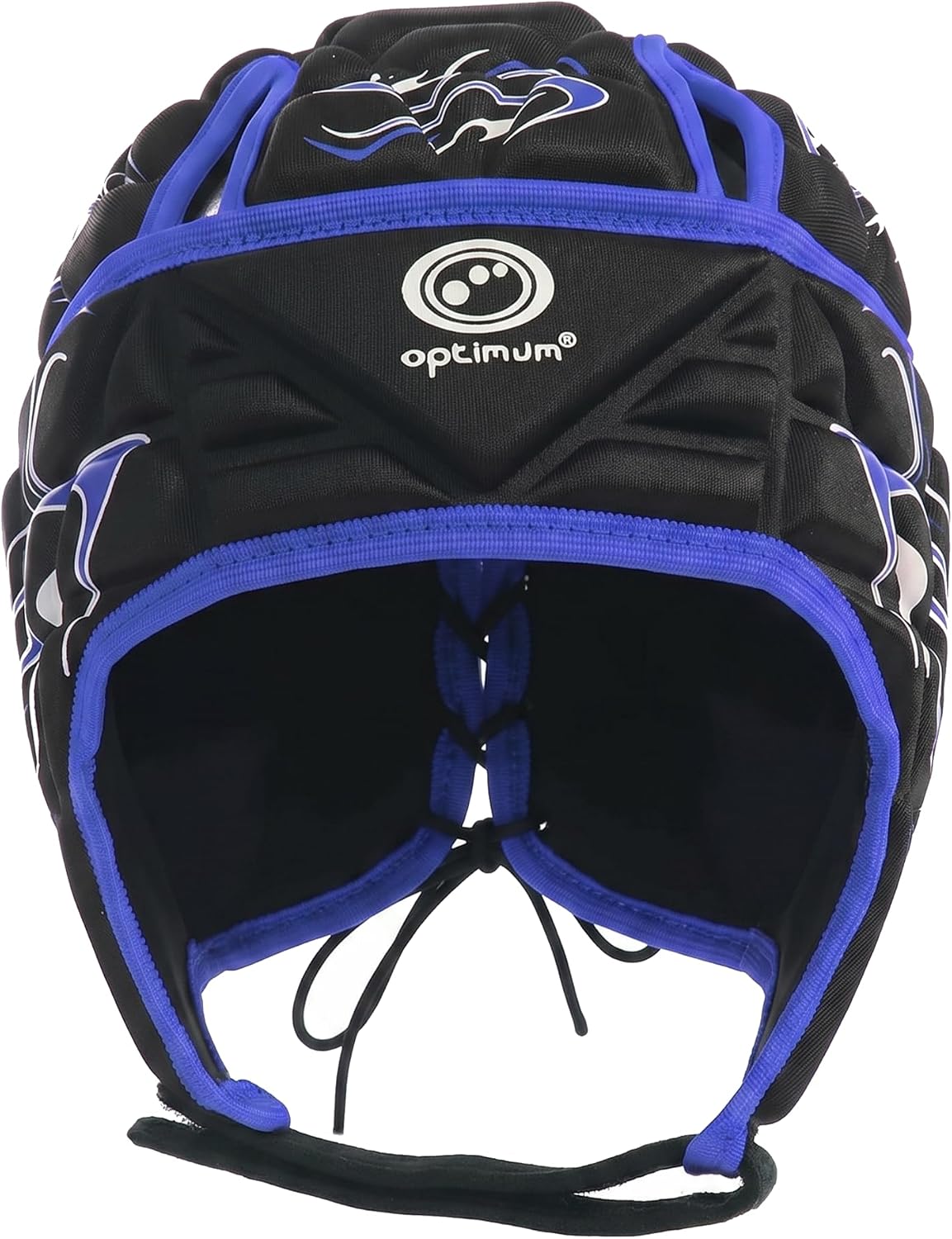 Optimum Inferno Rugby Headguard | Orange, Blue & Red, World Rugby Approved, Sizes XX Small-Large - Optimum