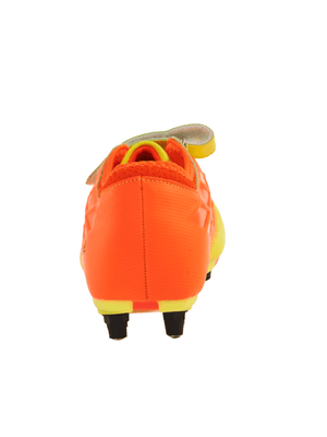 Junior Ignisio 6 Stud Football Boots – Yellow/Orange Easy Fasten - Optimum