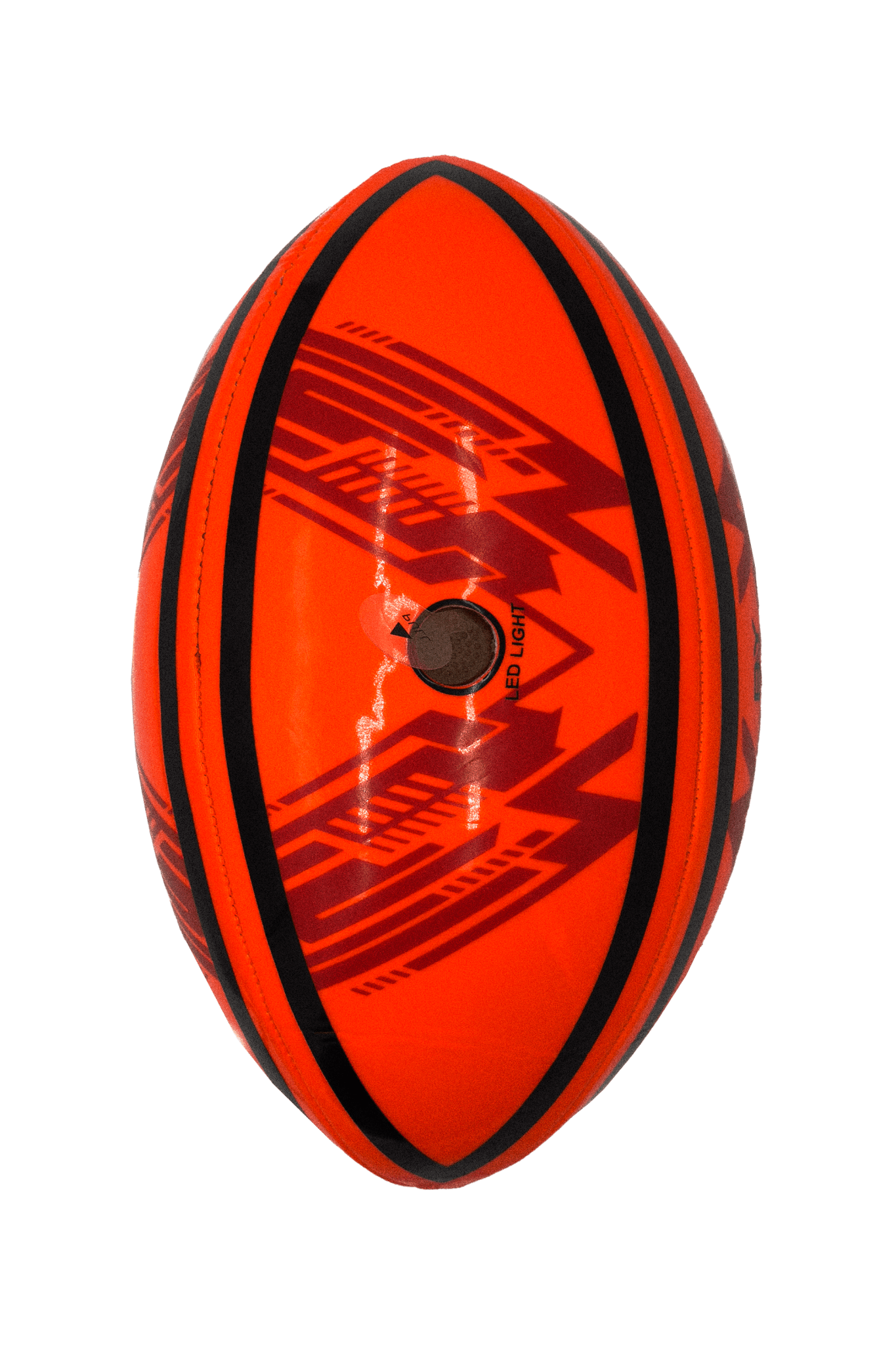 LED Glow Rugby Ball Size 5 – Motion Activated with Auto-Off – Durable Water-Resistant Night Play - Optimum