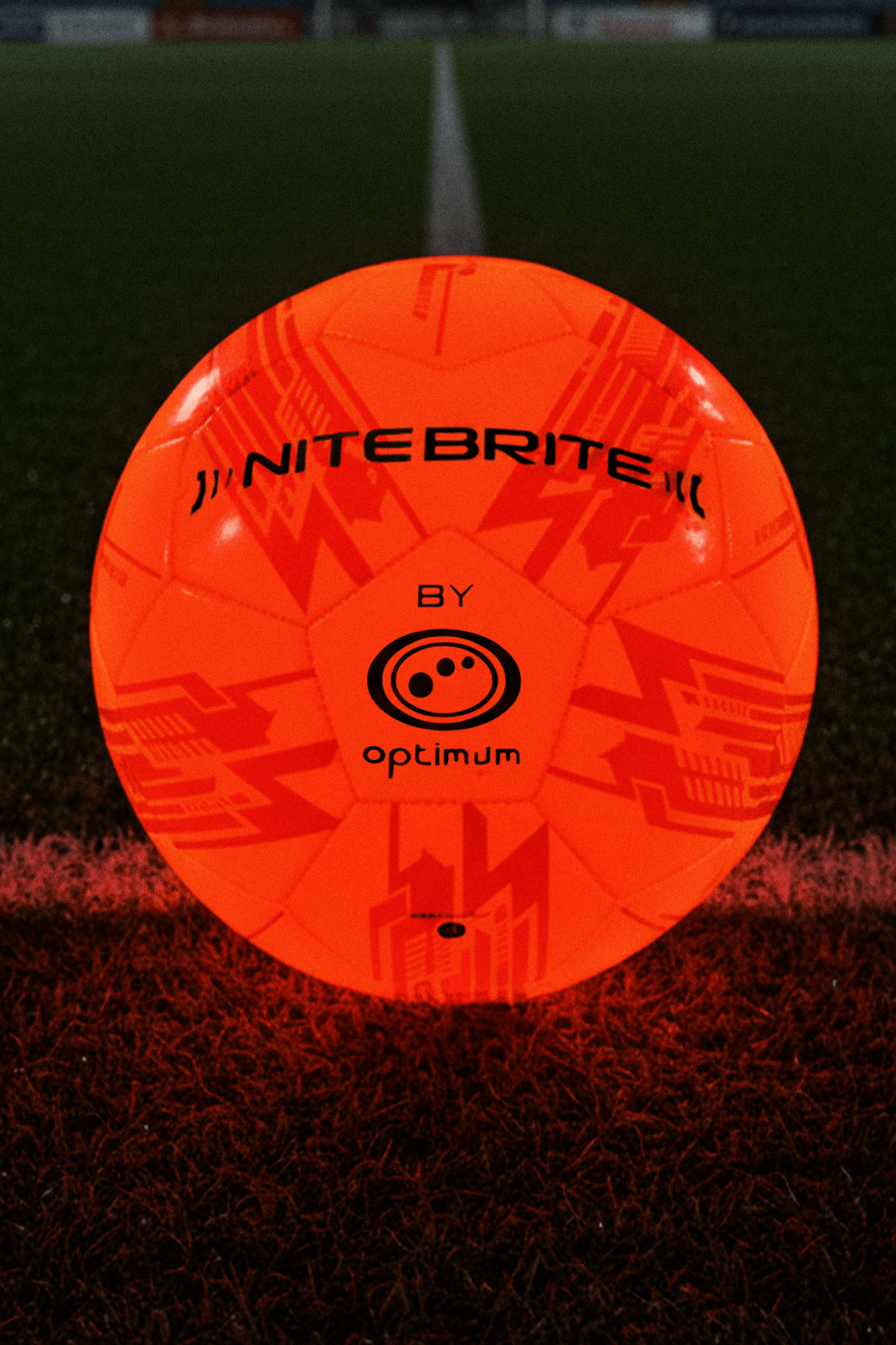 LED Light-Up Football Size 5 – Glow in the Dark - Optimum