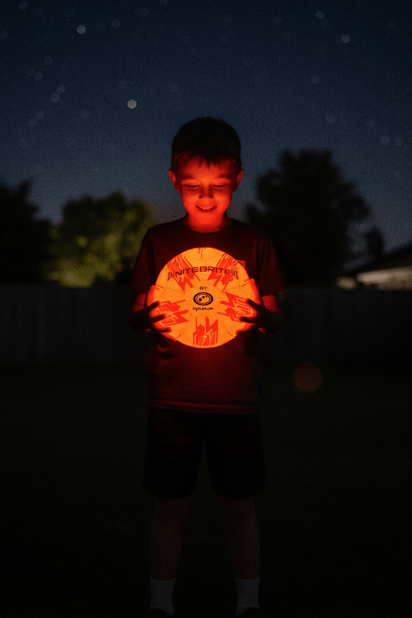 LED Light-Up Football Size 5 – Glow in the Dark - Optimum