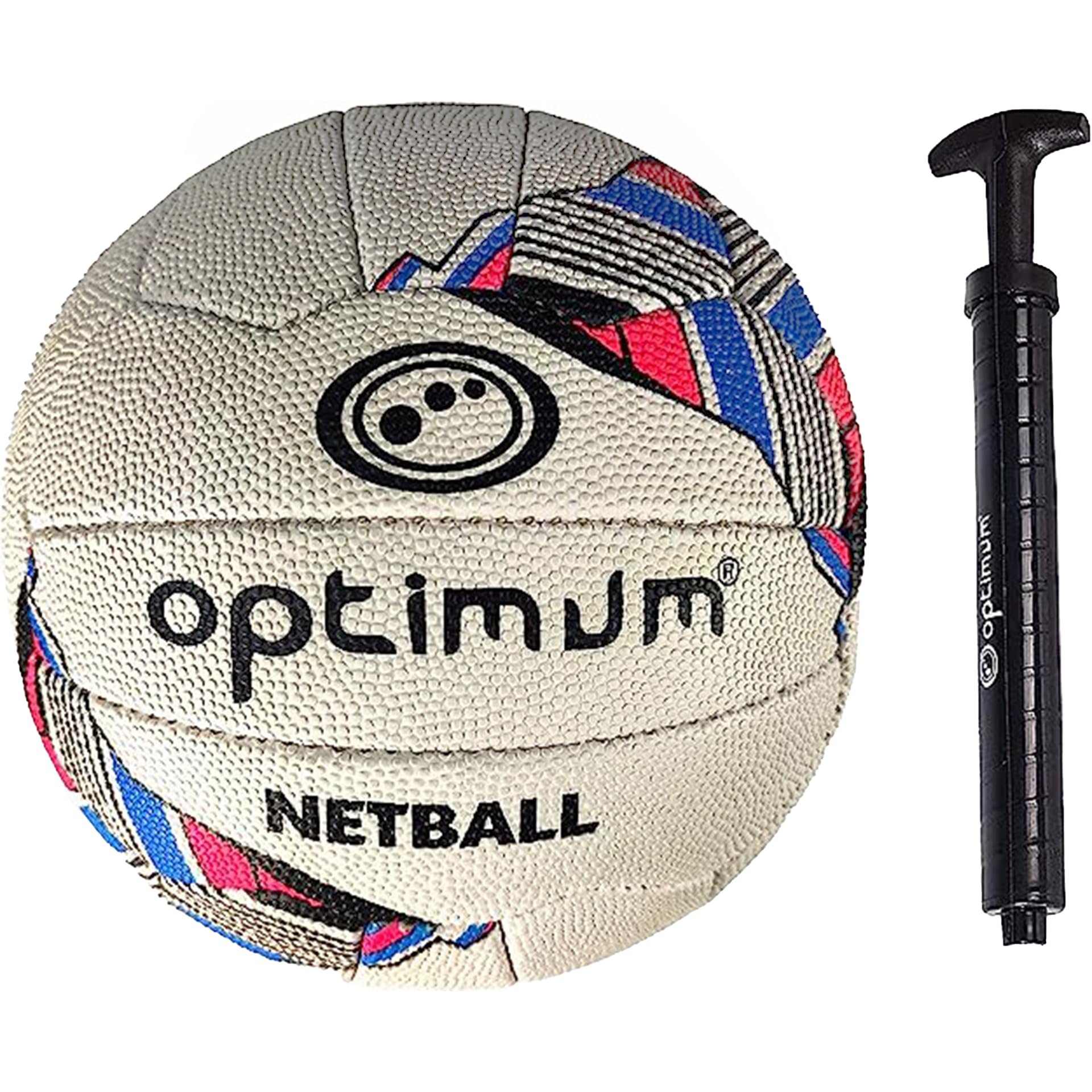 Match Quality Netball Size 5 – Hand-Stitched, Grip Surface - Optimum