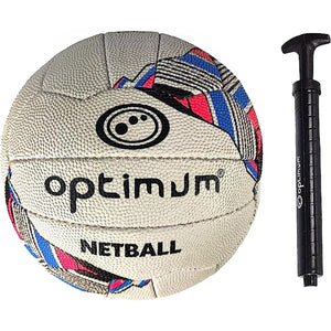 Match Quality Netball Size 5 – Hand-Stitched, Grip Surface - Optimum