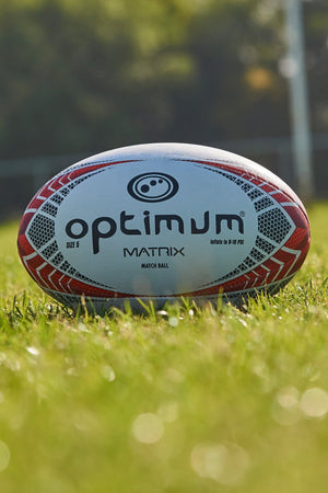 Matrix Match Quality Rugby Ball – Size 5 Grip & Flight - Optimum