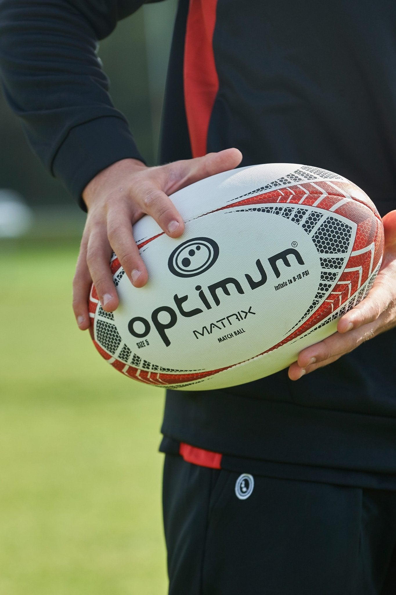 Matrix Match Quality Rugby Ball – Size 5 Grip & Flight - Optimum