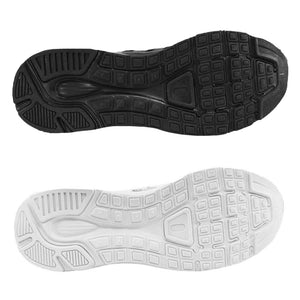Mesh Top Easy Fasten School Trainers (Infant & Junior) – White & Black - Optimum