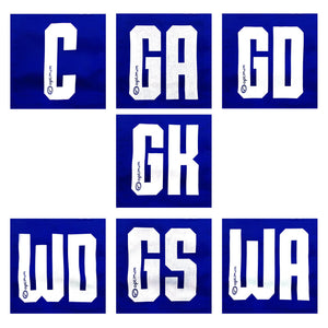 Netball Position Patches – Full-Team 14-Pack - Optimum