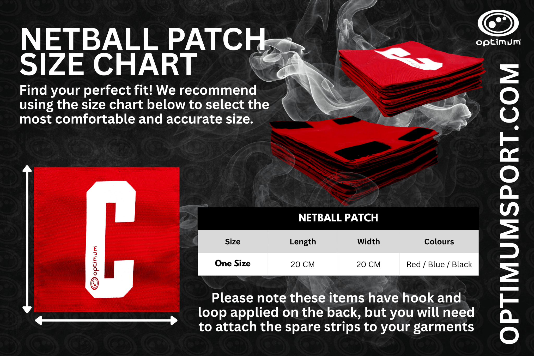 Netball Position Patches – Full-Team 14-Pack - Optimum